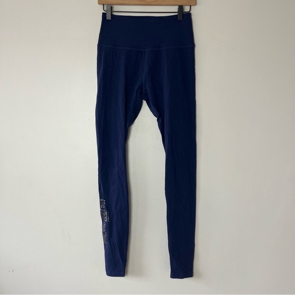 Beyond Yoga The Bar Method Navy Full Length Leggings Large - Picture 1 of 7